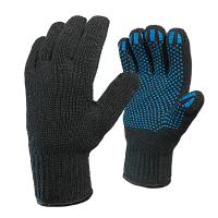 Двойные полушерстяные перчатки с ПВХ (точка): купить в интернет-магазине
