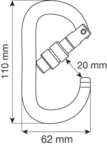 Карабин OVAL XL LOCK: купить в интернет-магазине