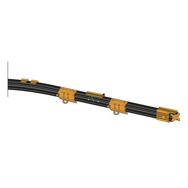 Горизонтальная жесткая анкерная линия High Safety MOST